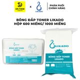  Bông Đắp Toner Likado Lotion Mask Chất Liệu Cotton Mềm 300 Miếng Kéo Dãn/ 1000 Miếng (Hộp) 