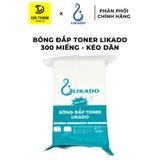  Bông Đắp Toner Likado Lotion Mask Chất Liệu Cotton Mềm 300 Miếng Kéo Dãn/ 1000 Miếng (Hộp) 