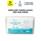  Bông Đắp Toner Likado Lotion Mask Chất Liệu Cotton Mềm 300 Miếng Kéo Dãn/ 1000 Miếng (Hộp) 