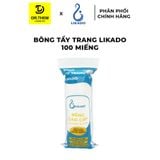  Bông Tẩy Trang Likado Chất Liệu Cotton Túi 100 Miếng Tròn/222 Miếng/ 600 Miếng/ Khăn Lau Mặt Dùng 1 Lần 