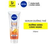  Serum  Dưỡng Thể Nivea Vitamin C&E Sáng Mượt Da 170ml - Dưỡng Sáng, Căng Mọng Sau 7 Ngày, Glutathione 