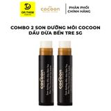  Combo Son Dưỡng Môi Dầu Dừa Bến Tre 5g Cocoon + Son Tẩy Da Chết Môi Cà phê Đắk Lắk 5g Cocoon 