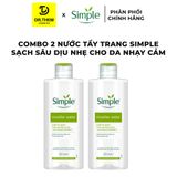  Nước Tẩy Trang Simple Kind To Skin Micellar Cleansing Water Làm Sạch Trang Điểm Vượt Trội 200ml 
