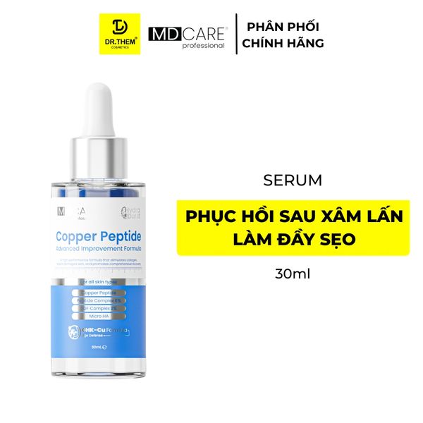 Serum Chống Lão Hóa Copper Peptide Hỗ Trợ Tăng Sinh Collagen, Làm Đầy Sẹo MD CARE 30ml