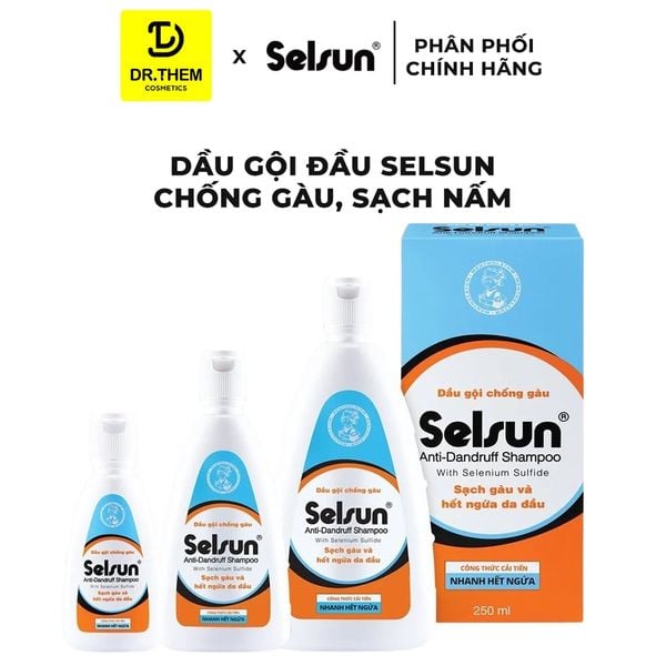 Dầu Gội Selsun 1% Selenium Sulfide Anti-Dandruff Shampoo Ngừa Gàu & Giảm Ngứa Da Đầu 50ml/ 100ml/ 250ml