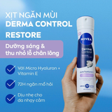  Xịt - Lăn Ngăn Mùi Nivea Derma Control Restore Thu Nhỏ Lỗ Chân Lông 50ml/ 150ml 