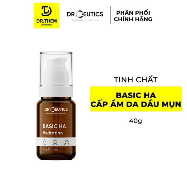 Drceutics Tinh Chất Basic HA Hydration - Cấp Ẩm Cho Da Dầu Mụn 40G