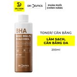  DrCeutics BHA 2% - Basic BHA 100ml/200ml, Toner Làm Sạch Và Cân Bằng Da 