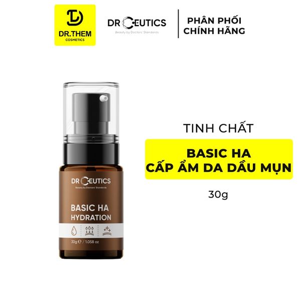Drceutics Tinh Chất Basic HA Hydration - Cấp Ẩm Cho Da Dầu Mụn 30ml - 100ml