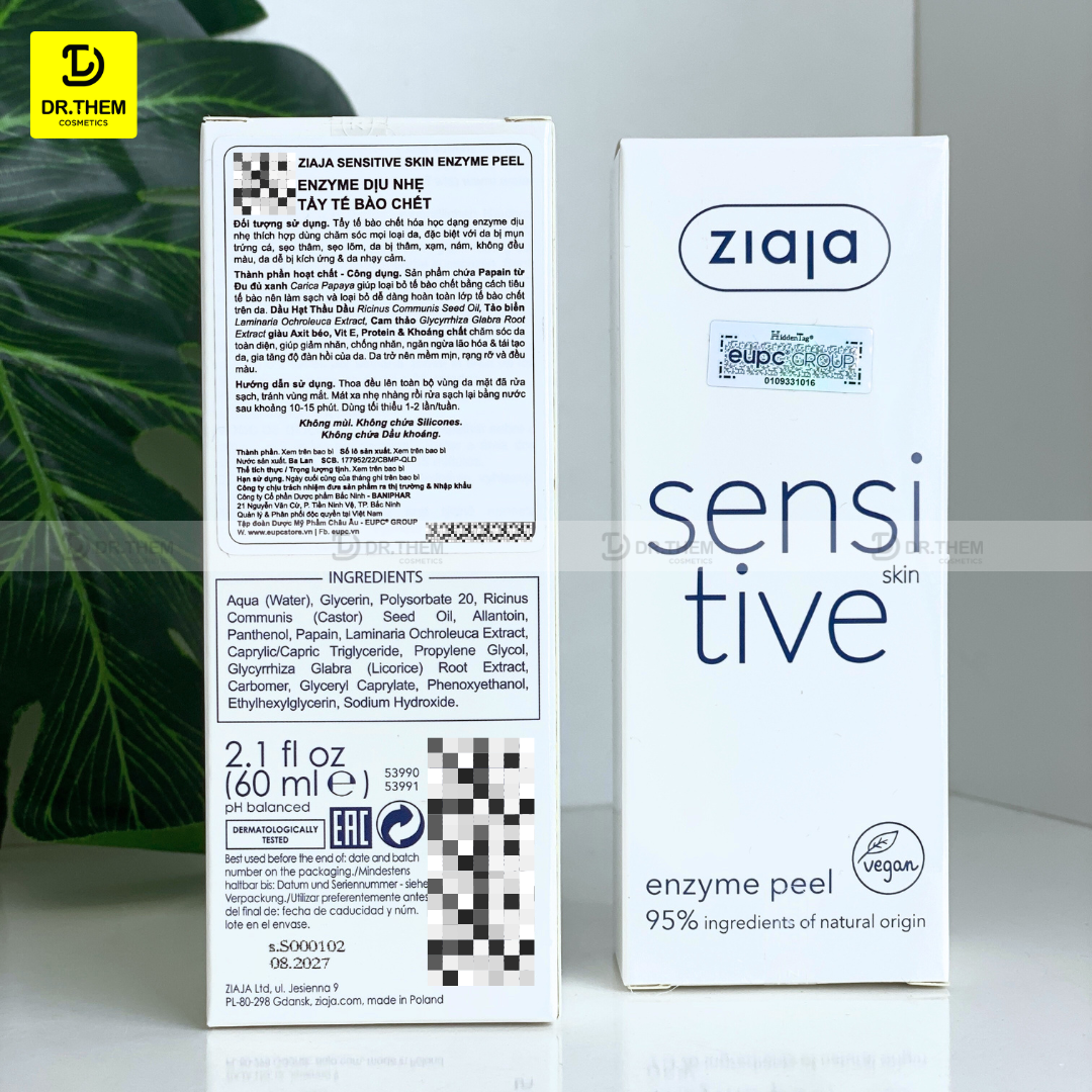  Enzyme Tẩy Tế Bào Chết Ziaja Sensitive Skin Enzyme Peel 60ml 