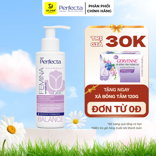 Dung Dịch Vệ Sinh Phụ Nữ Perfecta Femina Balance Probiotic 150ml – Dịu Nhẹ Dưỡng Ẩm