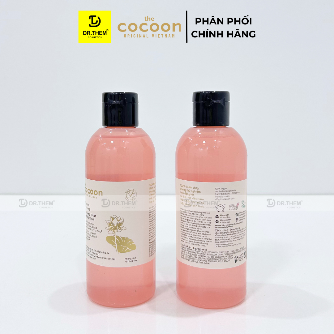  Nước Sen Hậu Giang Cocoon Phục Hồi Da Rất nhạy cảm 310ml - Dr Thêm 