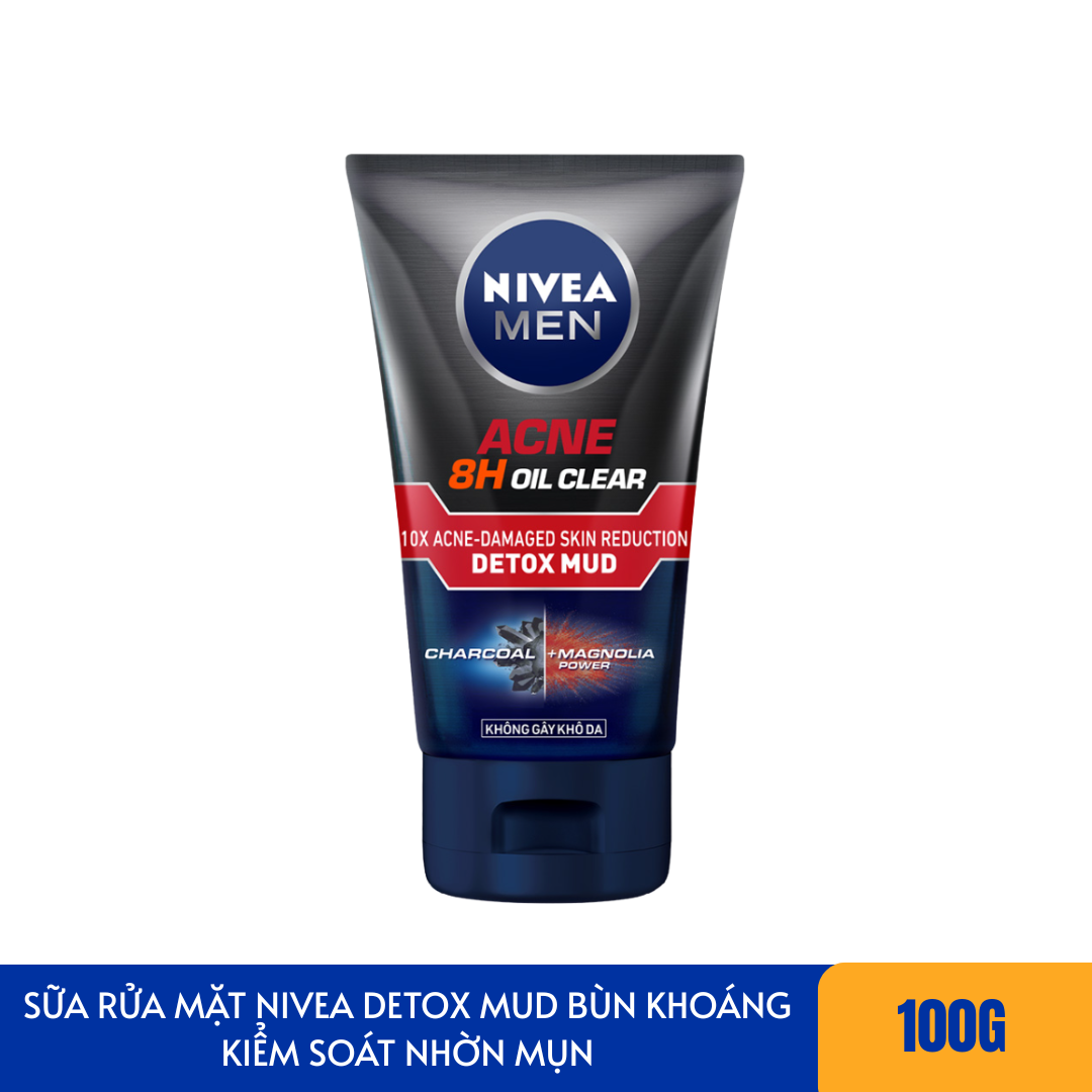  Sữa Rửa Mặt Nivea Sạch Sâu Ngừa Mụn Cho Nam 100G/ 150G 