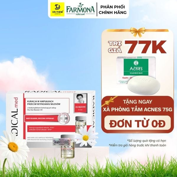 Tinh Chất Radical Med Anti Hair Loss Ampoule Treatment Giúp Ngừa Rụng Tóc Cho Nam 3x5ml