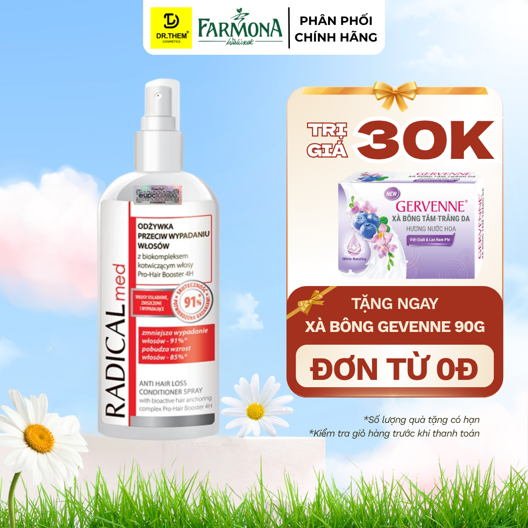 Xịt Dưỡng Farmona Radical Med Anti Hair loss Conditioner Spray Giúp Ngừa Rụng Tóc Dạng Xịt 200ml