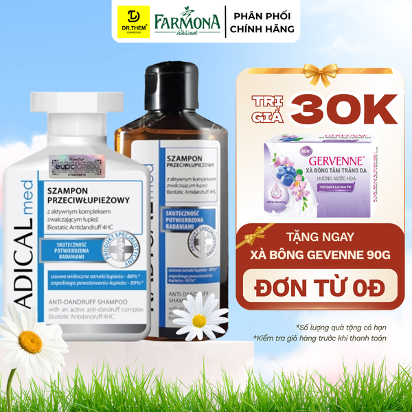 Dầu Gội Đầu Farmona Radical Med Anti Hair Loss Shampoo Giúp Ngừa Rụng Tóc 100ml/ 300ml