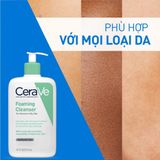  Sữa Rửa Mặt CeraVe Foaming Cleanser Sạch Sâu Cho Da Thường Đến Da Dầu 