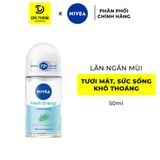  Lăn Ngăn Mùi Nivea Fresh Energy Tươi Mát Sức Sống 50ml - Ngăn Mùi 72H, Chiết Xuất Sả, Khô Thoáng, Không Cồn 