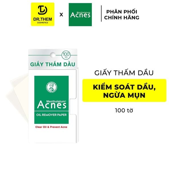 Giấy Thấm Dầu / Phim Thấm Dầu Kiểm Soát Nhờn, Ngừa Mụn Acnes Oil Remover Paper 50 tờ / 100 tờ