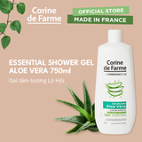  Gel Tắm Lô Hội Corine De Farme Essential Aloe Vera 750ml – Dịu Nhẹ Phục Hồi Da 
