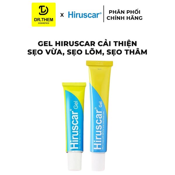 Hiruscar Gel Cải Thiện Sẹo Vừa, Sẹo Lõm, Sẹo Thâm 5g/ 20g