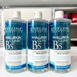  Nước Tẩy Trang Eveline Hyaluron Clinic B5 Ultra Moisturising Micellar Water Dưỡng Ẩm Cho Da 500ml 