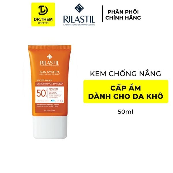 Kem Chống Nắng Cấp Ẩm Rilastil Sun System Velvet Touch Moisturizing Velvet Cream SPF 50+