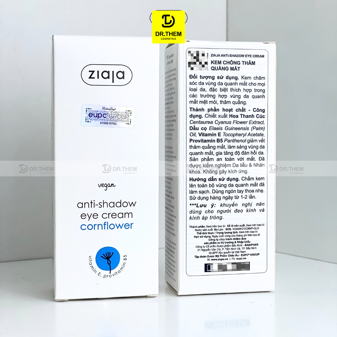 Kem Chống Quầng Thâm Mắt Ziaja Anti-Shadow Eye Cream 15ml 6