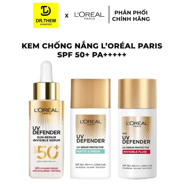 Kem Chống Nắng L'Oréal Paris UV Defender​ SPF 50+ PA+++++ 30ml/ 50ml