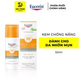  Kem Chống Nắng Eucerin Cho Da Nhờn Mụn Eucerin Sun Dry Touch Acne Oil Control Face SPF50+ 50ml 
