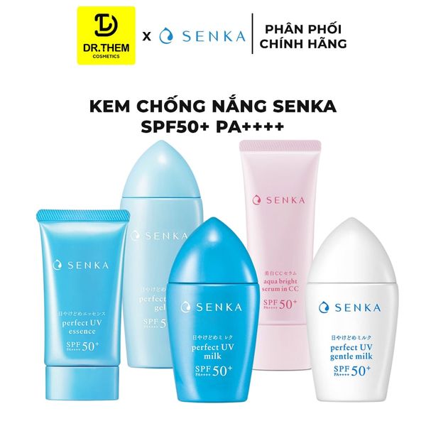 Kem Chống Nắng Senka Perfect UV (Milk / Gel / Essence / Gentle Milk) 40ml-50ml-80ml
