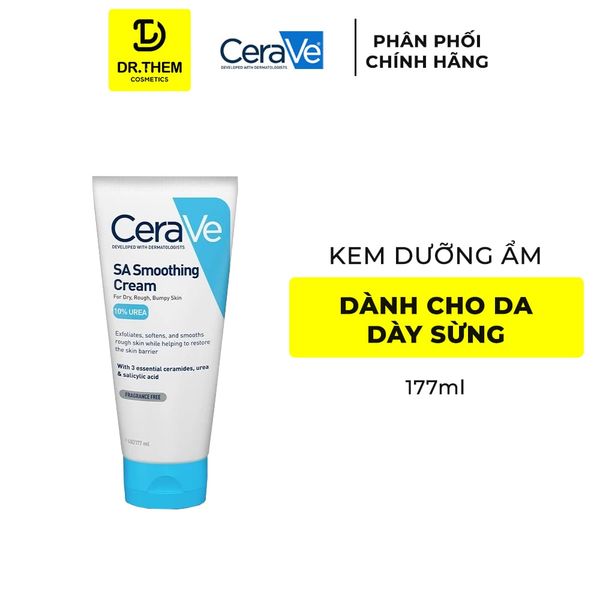 Kem Dưỡng CeraVe SA Smoothing Cream Dành Cho Da Nhạy Cảm 177ml