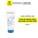  Kem Dưỡng Ẩm Bioderma Atoderm Crème Ultra - Dành Cho Da Nhạy Cảm, Da Khô Và Rất Khô 200ml 