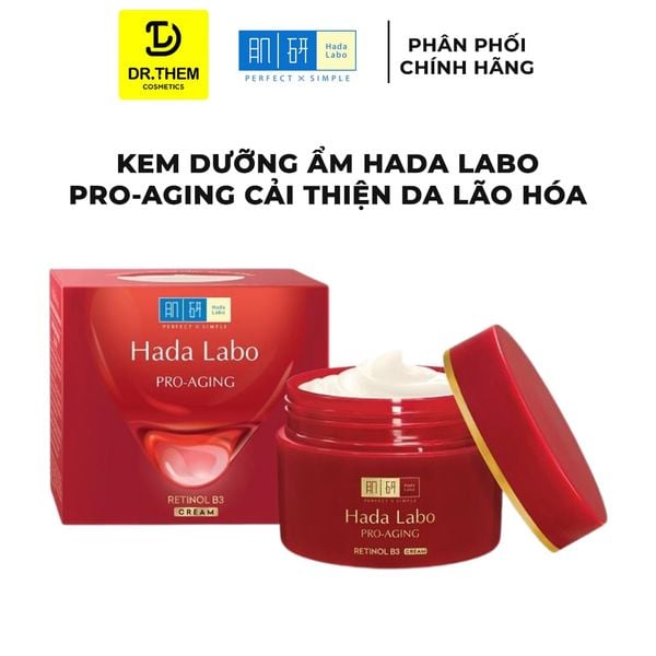Kem Dưỡng Hada Labo Pro-Aging Retinol B3 Cream 50g - Cải Thiện Lão Hóa, Mờ Nếp Nhăn, Săn Chắc Da Sau 7 Ngày