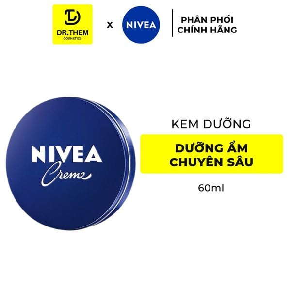 Kem Dưỡng Ẩm Da Nivea Crème 60ml – Dưỡng Ẩm Sâu 24H, Chiết Xuất Sữa & Eucerit