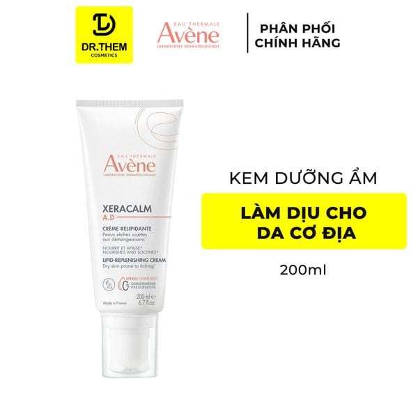 Kem Dưỡng Avène XeraCalm AD Lipid-Replenishing Cream Giảm Khô Ngứa Cho Da Viêm Thể Tạng 200ml