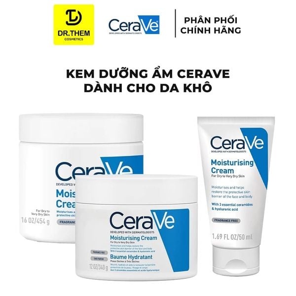 Kem Dưỡng Ẩm Cerave Dành Cho Da Khô Cerave Moisturizing Cream 50ml/340g/454g