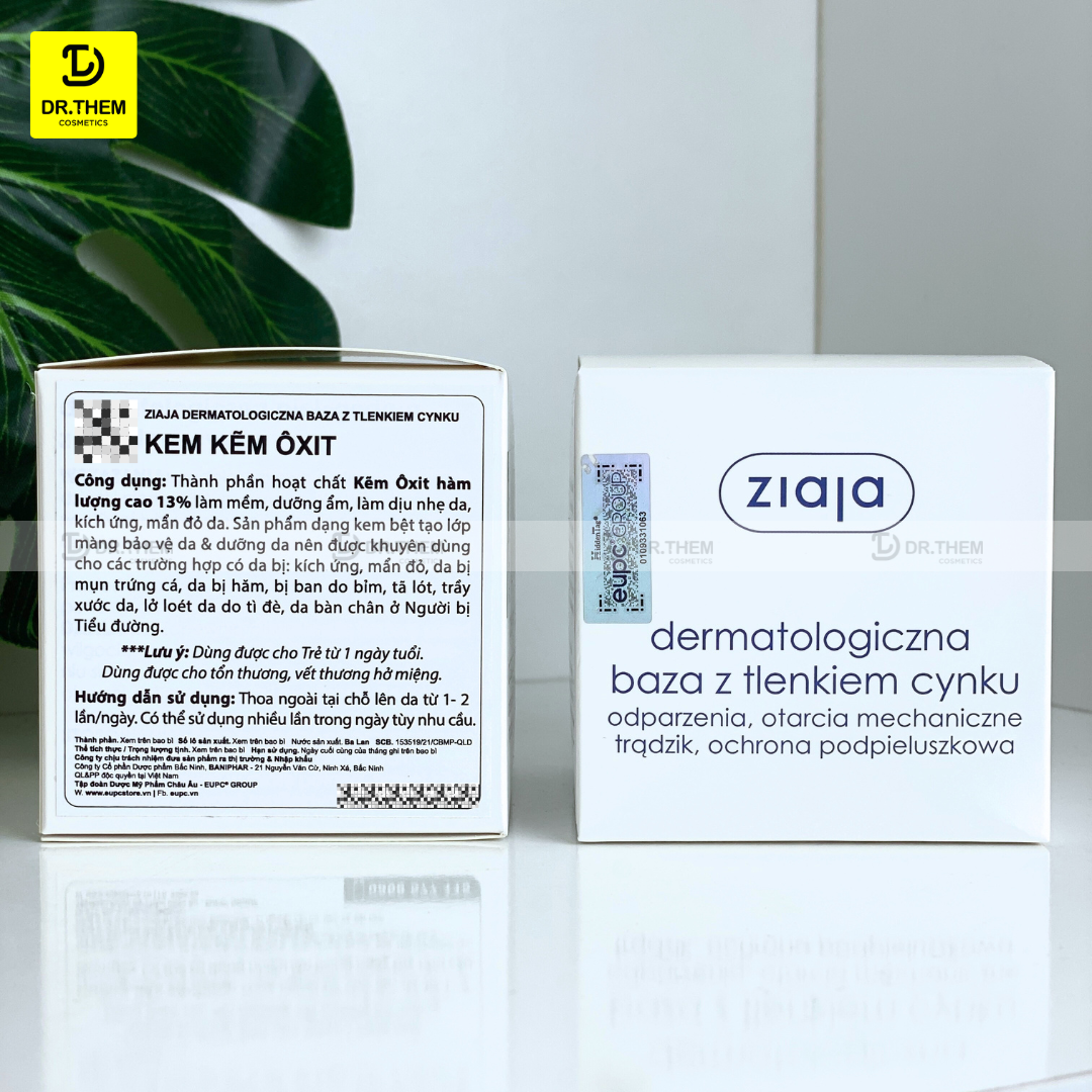 Kem Kẽm Oxit Ziaja Dermatological Base With Zinc Oxide 80g 7