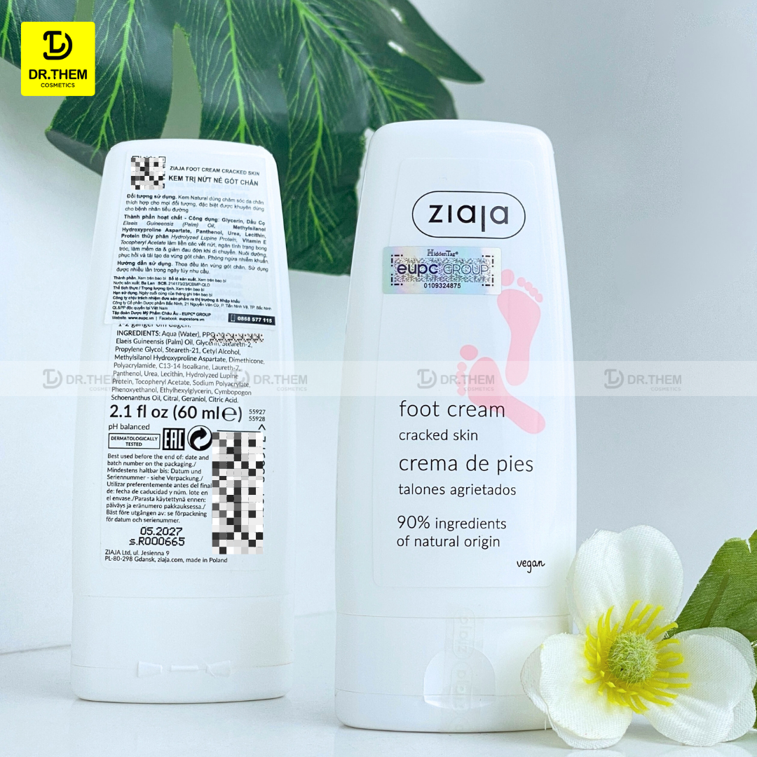  Kem Dưỡng Nứt Nẻ Gót Chân Ziaja Foot Cream Cracked Skin 60ml 
