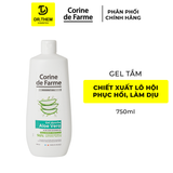  Gel Tắm Lô Hội Corine De Farme Essential Aloe Vera 750ml – Dịu Nhẹ Phục Hồi Da 