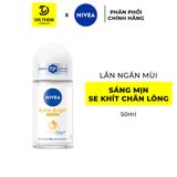  Lăn Khử Mùi Nivea Khô Thoáng Dưỡng Sáng Mịn Mượt 50ml 