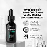  Serum Tẩy Tế Bào Chết Căng Bóng, Cấp Ẩm Và Làm Sáng Da MD Care Mande Exfo 30ml 