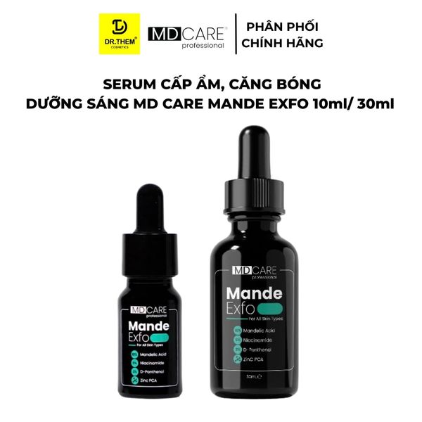 Serum Tẩy Tế Bào Chết Căng Bóng, Cấp Ẩm Và Làm Sáng Da MD Care Mande Exfo 30ml
