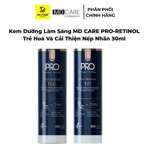 Kem Dưỡng Làm Sáng MD CARE PRO-RETINOL Trẻ Hoá Và Cải Thiện Nếp Nhăn 30ml - Dr Thêm