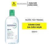  Nước Tẩy Trang Bioderma Cho Da Dầu Mụn Sebium / Da Nhạy Cảm Sensibio H2O 100ml - 250ml - 500ml 