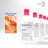  Nước Tẩy Trang Bioderma Cho Da Dầu Mụn Sebium / Da Nhạy Cảm Sensibio H2O 100ml - 250ml - 500ml 