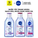  Nước Tẩy Trang Nivea Sạch Sâu Ngừa Mụn (Acne Care)/ Sáng Da (Pearl Bright) 200ml/ 400ml 