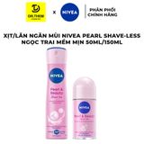  Xịt - Lăn Khử Mùi Nivea Pearl & Beauty Shave-Less Ngọc Trai  Mềm Mịn 50ml/ 150ml 