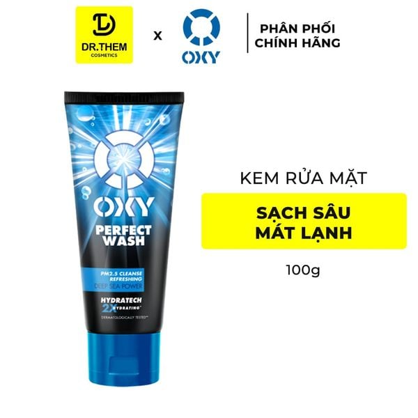 Kem Rửa Mặt OXY Perfect Wash 100g – 3X Làm Sạch Bụi Mịn PM2.5, Bã Nhờn, Tế Bào Chết