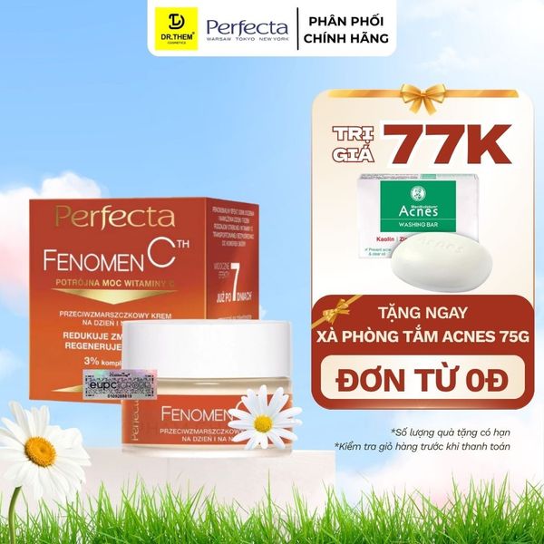 Fenomen C Kem Sáng Da Dưỡng Ẩm Sâu Ngày Đêm - Perfecta Fenomen C Glebokie Nawilzenie Krem Na Dzien i Na Noc 50ml